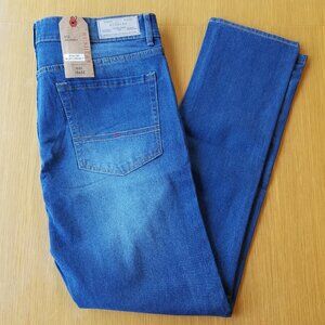 NWT Rushers 36 x 32 Distressed 512 Skinny Men's Blue Jeans